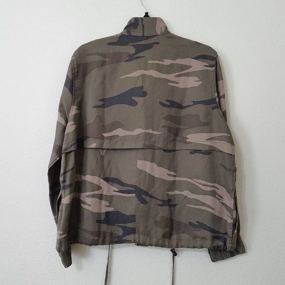 Rails Collins Sage Camo Linen Jacket Women's Size Large - Picture 14 of 15
